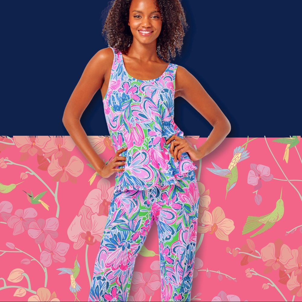 NWT Lilly Pulitzer Pajama SET Size Large.